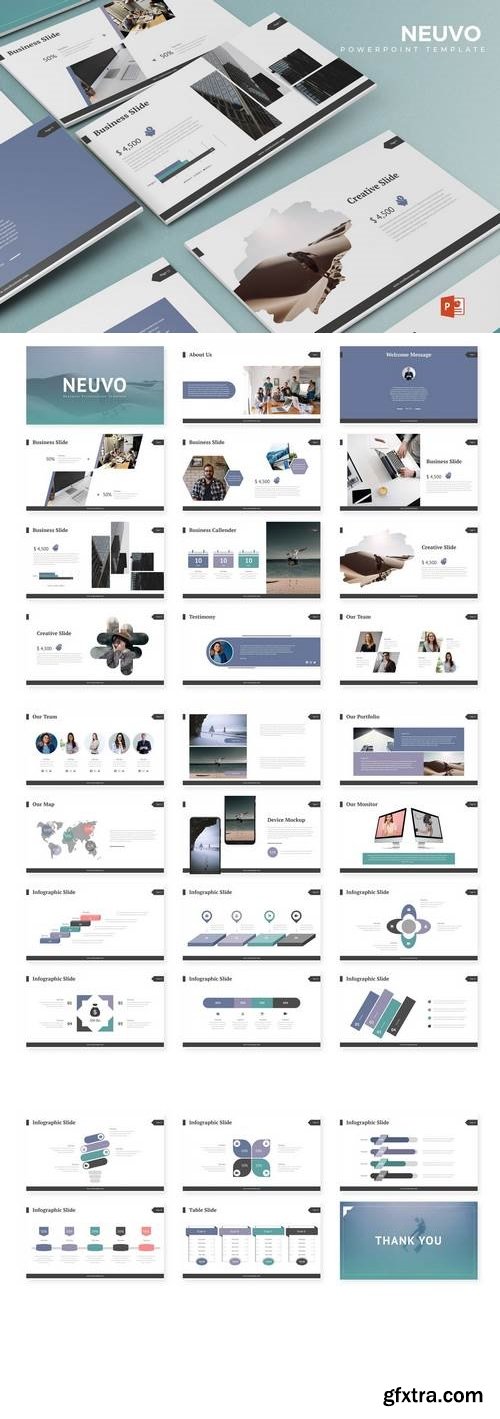 Neuvo - Powerpoint, Keynote, Google Sliders Templates