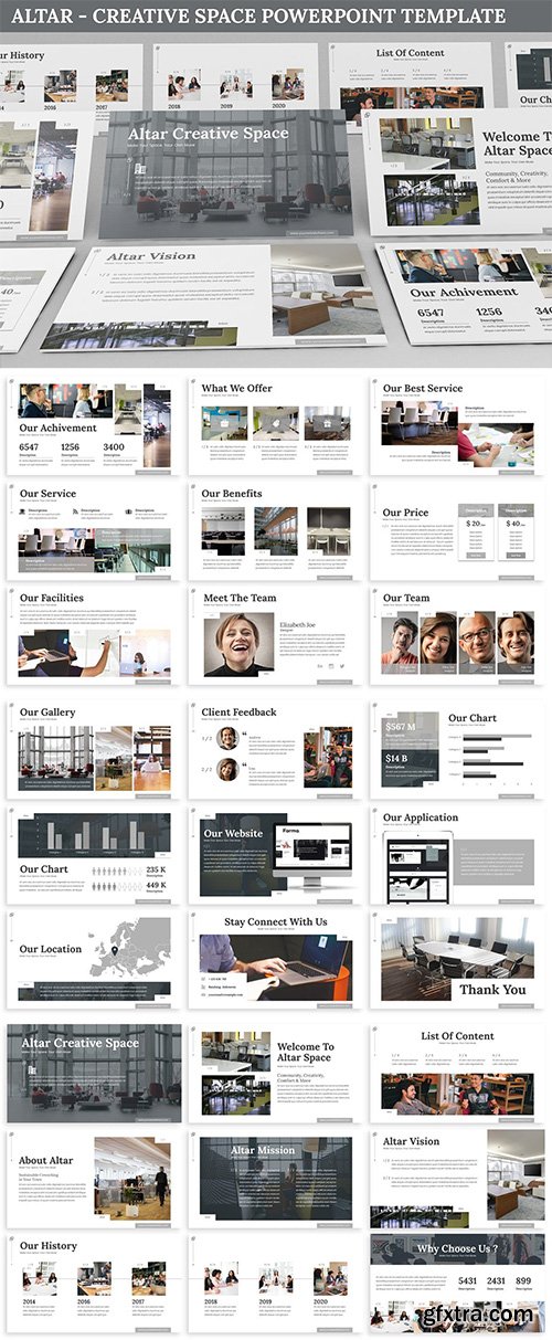 Altar - Creative Space Powerpoint Template Altar - Creative Space Powerpoint Template