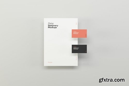 Flying Stationery Mockups