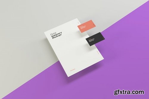 Flying Stationery Mockups
