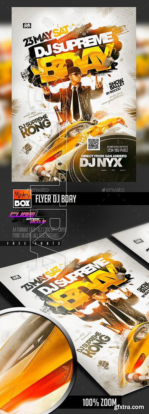 GraphicRiver - Flyer Dj Bday 23152241