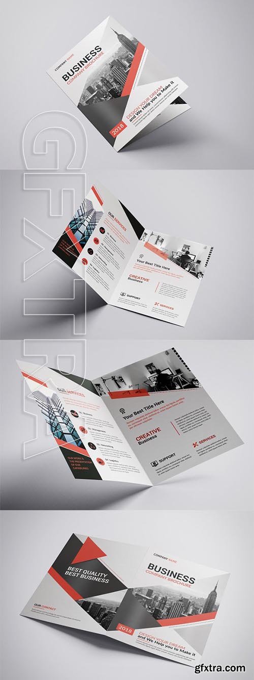 CreativeMarket - Voyd - Business Bifold Brochure 3155846