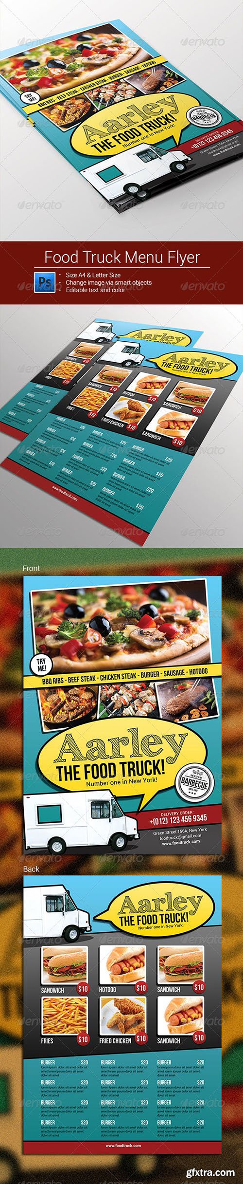 Food Truck Menu Flyer 8399366