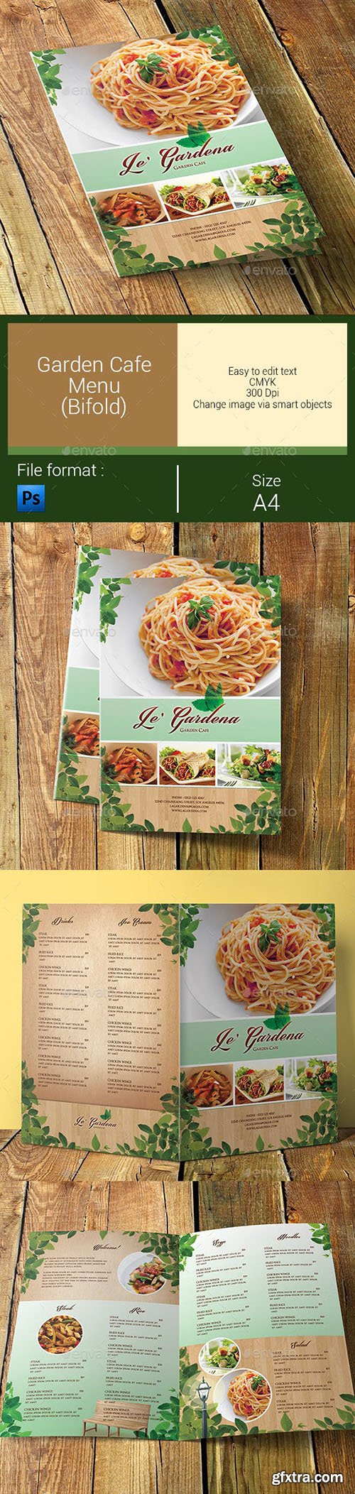 Garden Cafe Menu Bifold 6056468