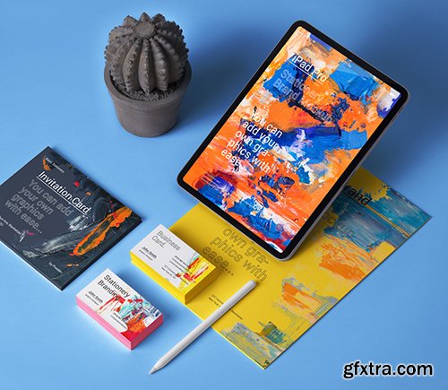 Psd iPad Stationery Branding Mockup Psd iPad Stationery Branding Mockup