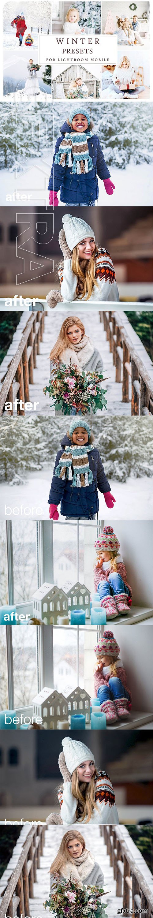CreativeMarket - Lightroom Mobile WINTER PRESETS 3405210