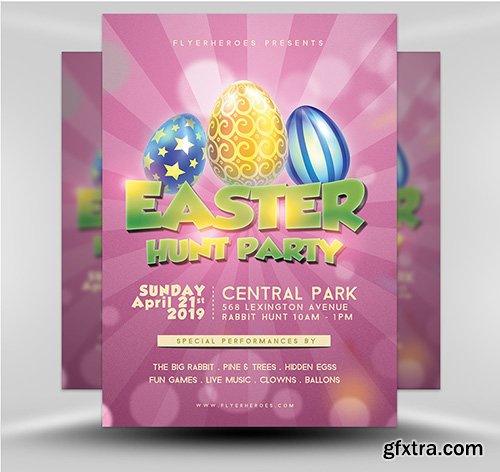 Easter Party Flyer 1B Easter Party Flyer 1B