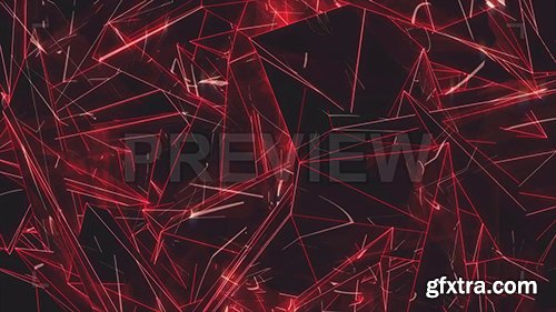 Abstract Red Geometric Moving Panel 135057