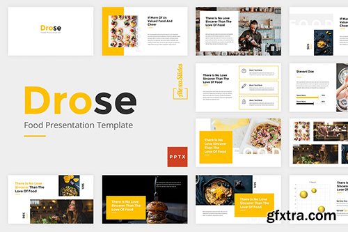 Drose - Food Powerpoint, Keynote and Google Slides Templates Drose - Food Powerpoint, Keynote and Google Slides Templates