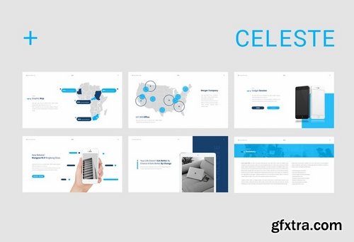 Caleste Powerpoint and Keynote Templates