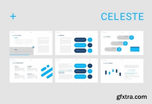 Caleste Powerpoint and Keynote Templates