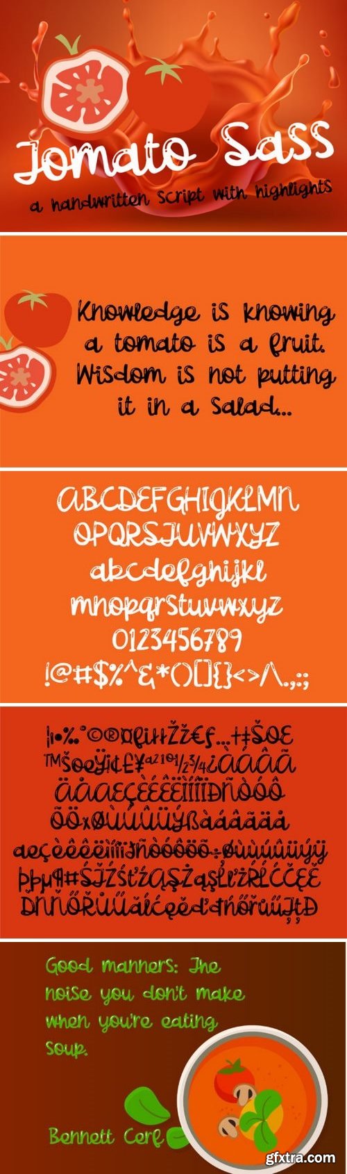 Fontbundles - Tomato Sass 198310 Fontbundles - Tomato Sass 198310