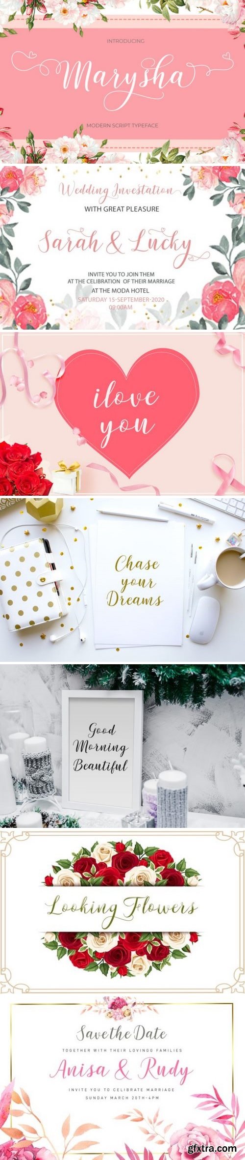 FontBundles - Marysha Script 200018