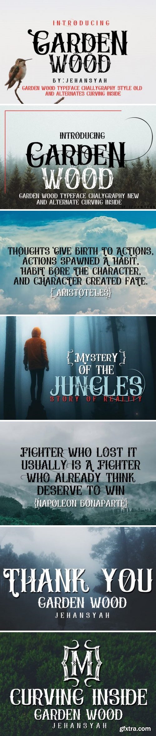 Fontbundles - Garden Wood 199317 Fontbundles - Garden Wood 199317