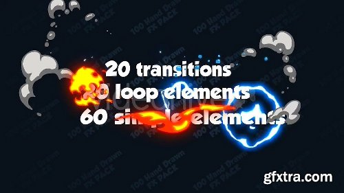 Videohive 100 Hand Drawn FX Pack 20331532