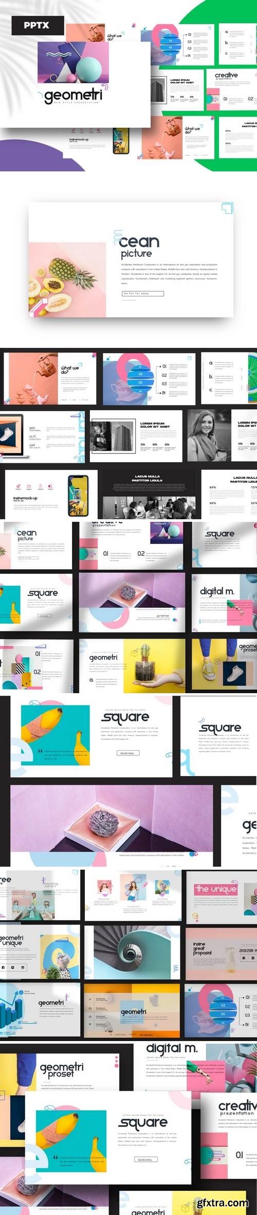 Geometrix - Powerpoint, Keynote, Google Sliders Templates