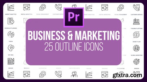 Business And Marketing - 25 Outline Animated 156650