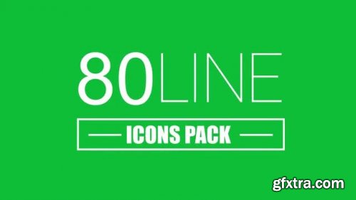80 Line Icons Pack 152526