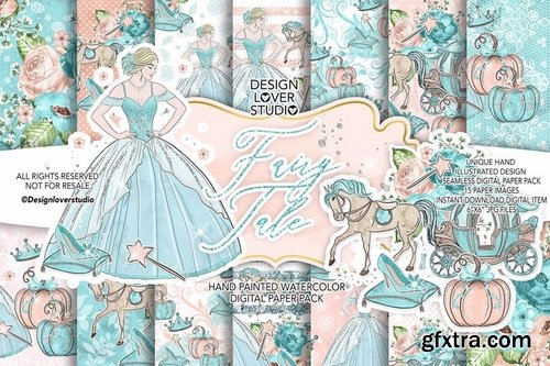 Fairy Tale digital paper pack