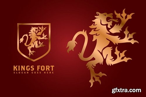 Kings Fort - Heraldic Lion Logo
