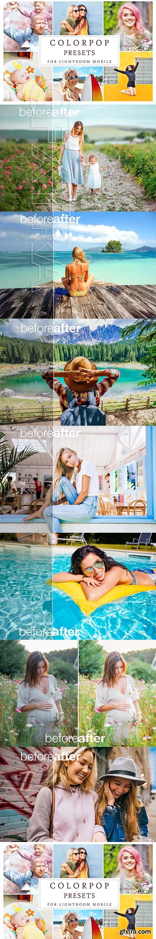 CreativeMarket - Lightroom Mobile COLORPOP PRESETS 3405174