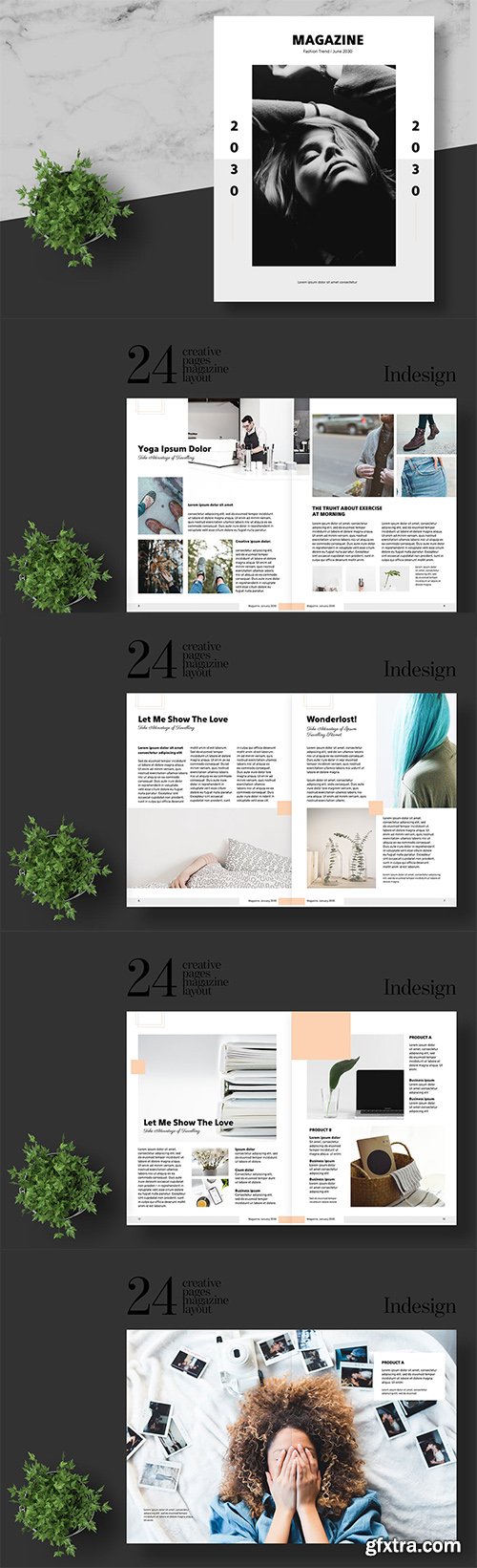 Clean and Minimal Fashion Magazine Template