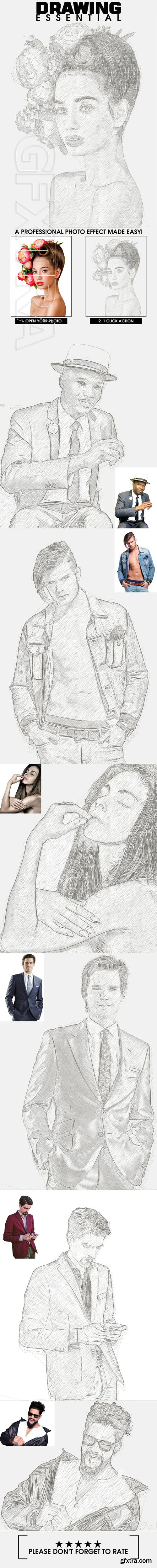 GraphicRiver - Drawing Essential Photoshop Action 23112000