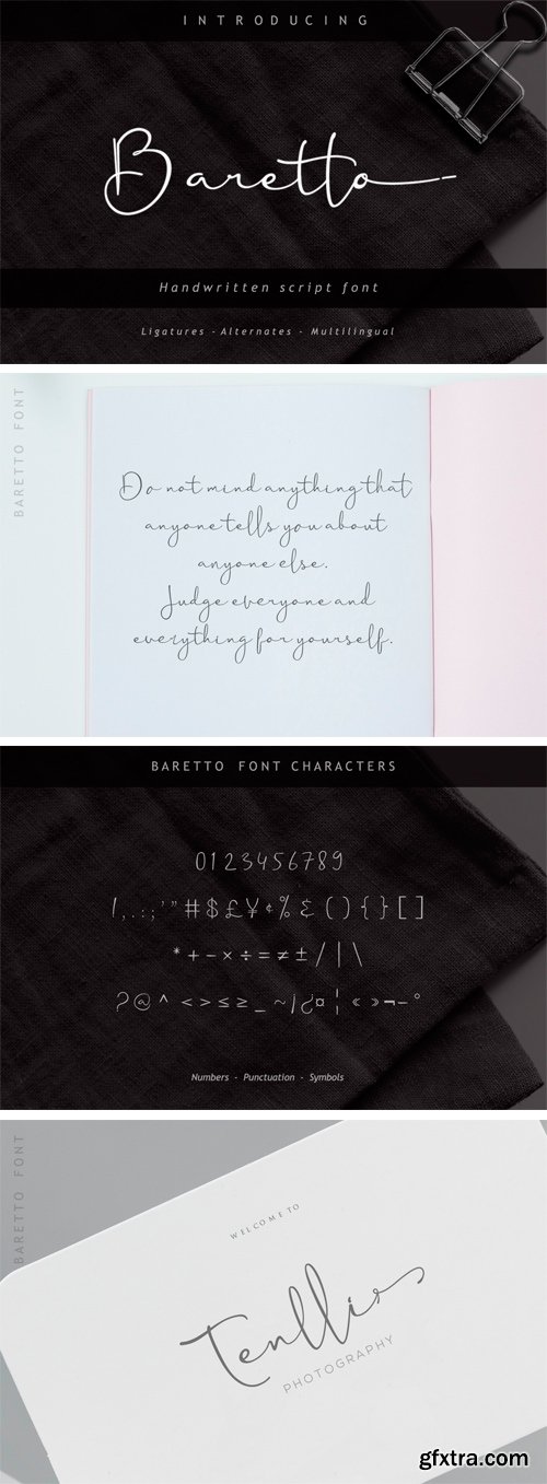 Fontbundles - Baretto Font 209334