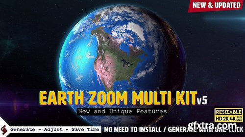 Videohive Earth Zoom Multi Kit V5 7962581