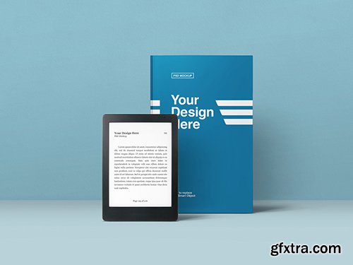 Book and eBook Reader Mockup 245048553 Book and eBook Reader Mockup 245048553