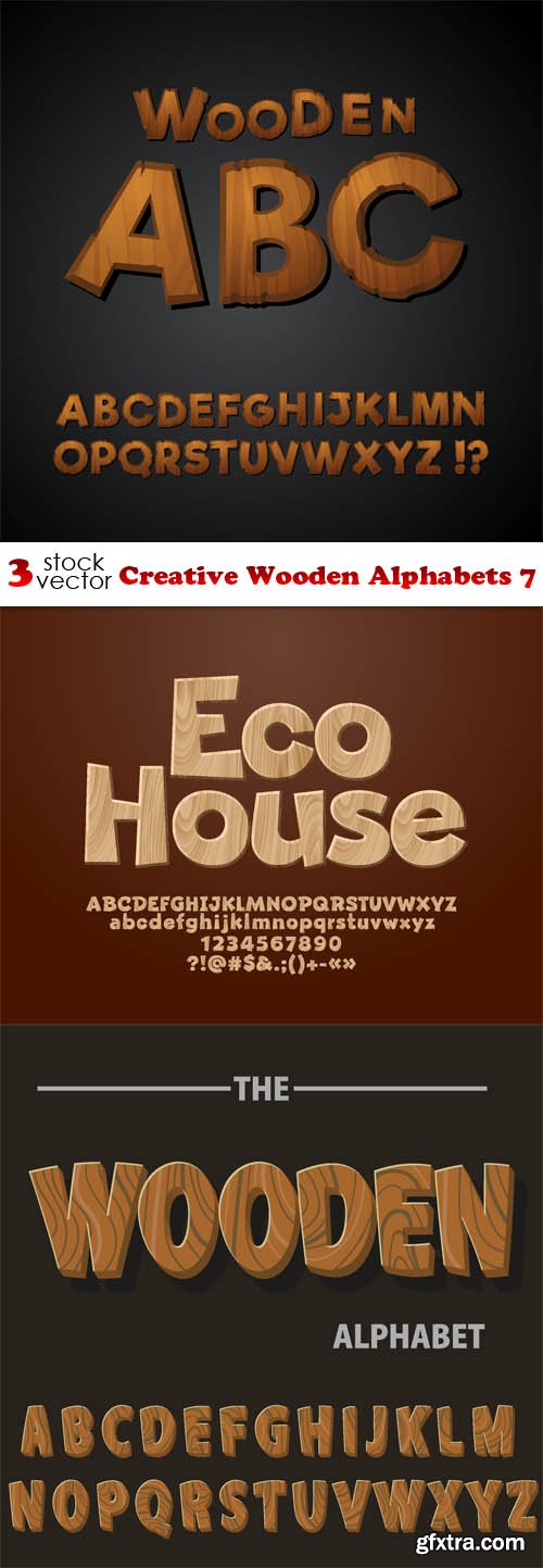 Vectors - Creative Wooden Alphabets 7