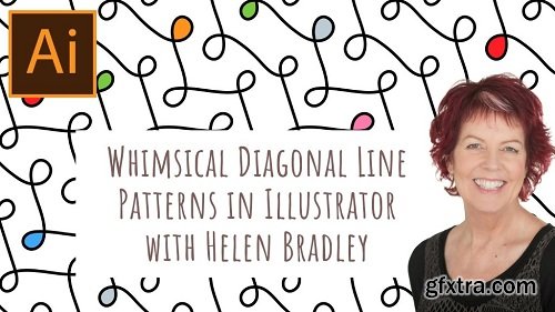 Illustrator for Lunch - Whimsical diagonal line patterns