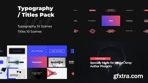 MotionArray Typography & Titles Pack 175655