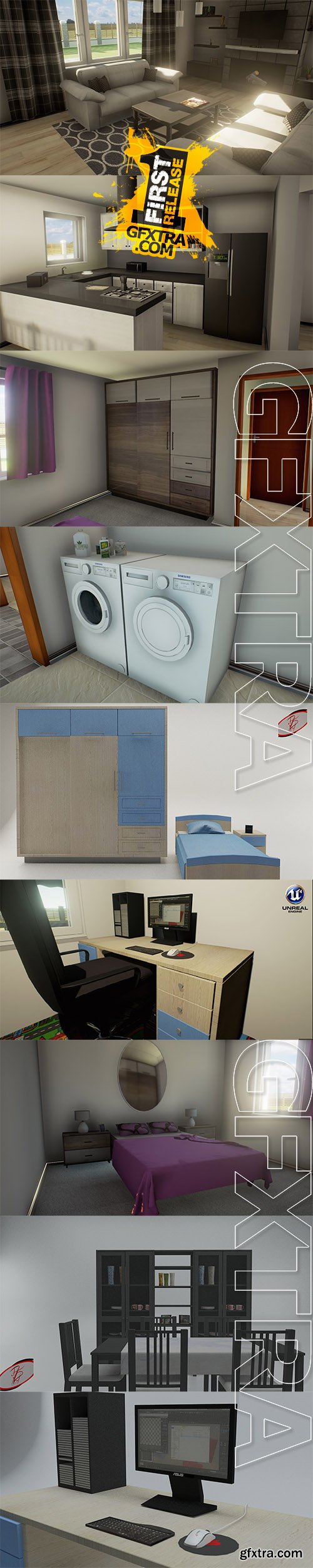 Cubebrush - Low Poly House MegaPack Cubebrush - Low Poly House MegaPack