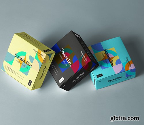 Psd Square Boxes Packaging Mockup Psd Square Boxes Packaging Mockup