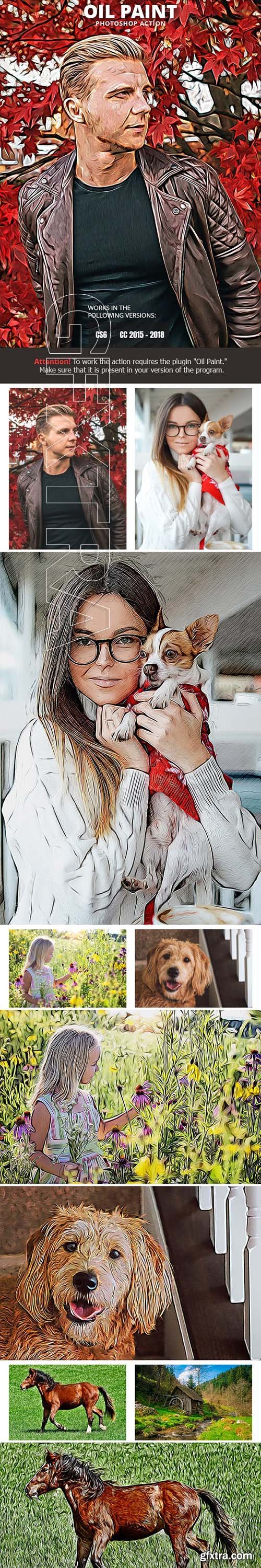 GraphicRiver - Oil Paint Photoshop Action 23114073