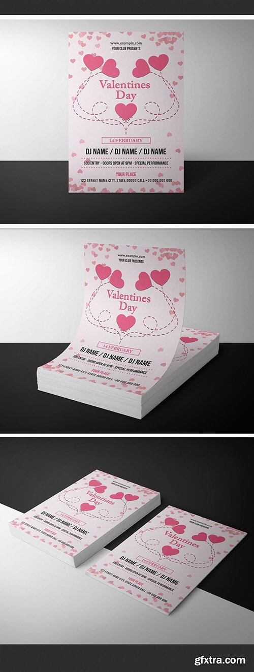 Valentine's Day Invitation Layout with Hearts 246267449 Valentine's Day Invitation Layout with Hearts 246267449