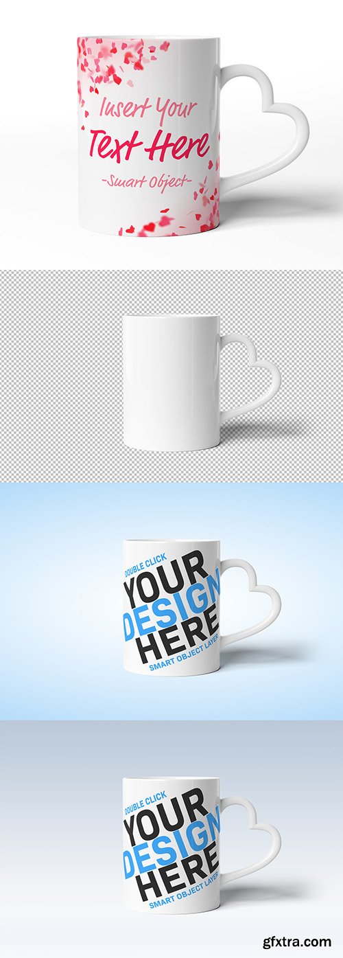Mug with Heart Shaped Handle Mockup 247831860 Mug with Heart Shaped Handle Mockup 247831860