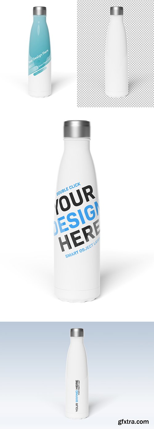 Sport Bottle on White Background Mockup 247831780 Sport Bottle on White Background Mockup 247831780