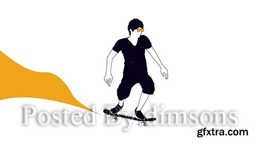 Skateboarder Logo Reveal 110194 Skateboarder Logo Reveal 110194