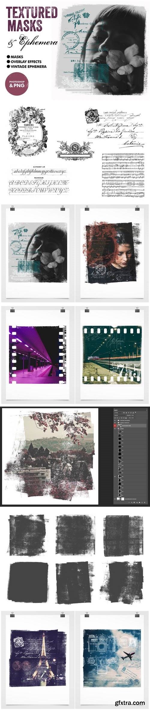 Textured Masks & Ephemera