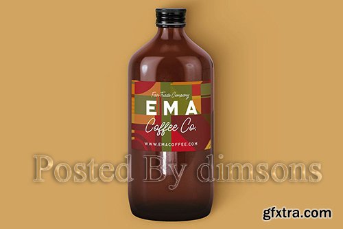 Coffee or Beer Bottle Mock-up 1