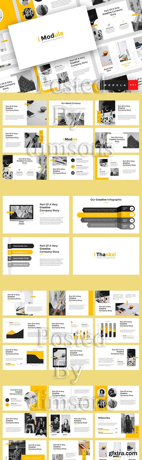 Modula - Creative Powerpoint, Keynote and Google Slides Template