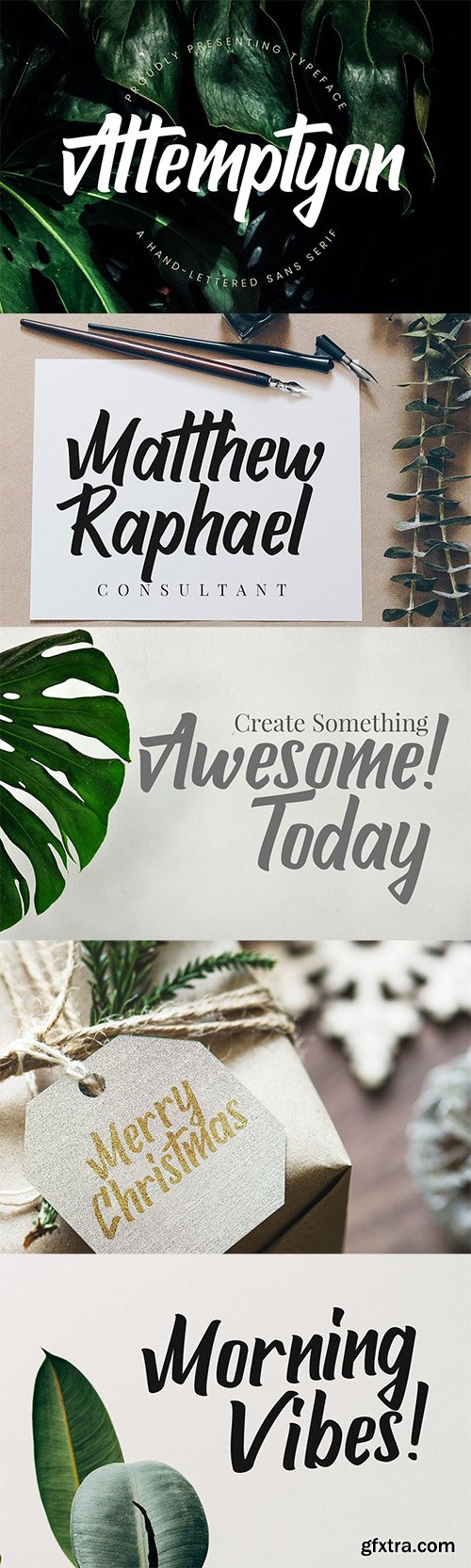 Attemptyon Sans Serif Typeface