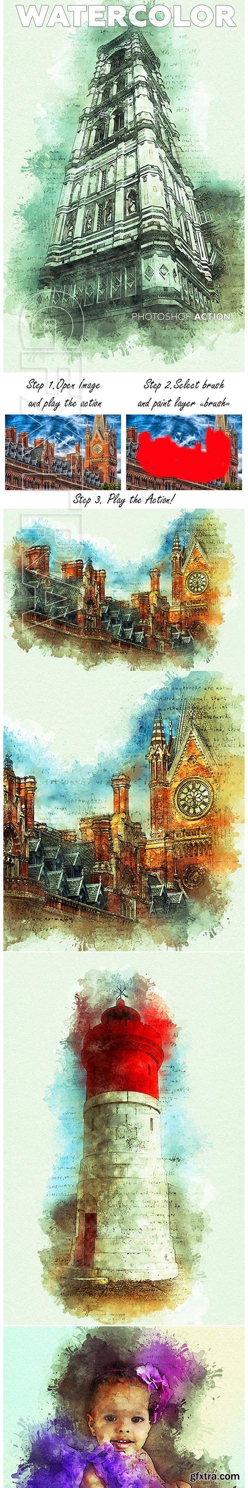 GraphicRiver - Watercolor Photoshop Action 23142840