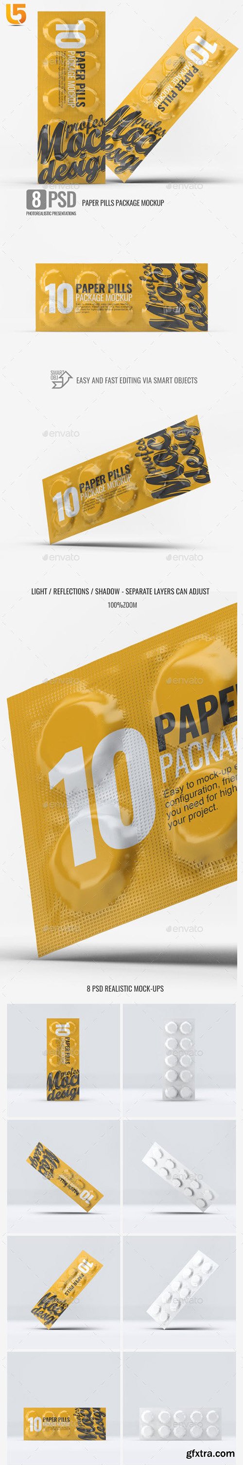 Paper Pills Package Mock-Up 23225385 Paper Pills Package Mock-Up 23225385