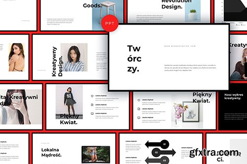 Tworczy Black Powerpoint Keynote and Google Slides Templates