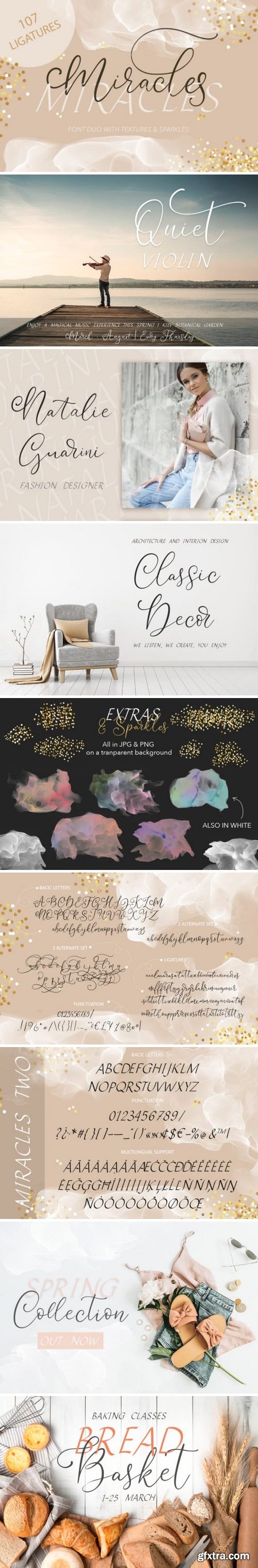 Fontbundles - Miracles Duo 209559 Fontbundles - Miracles Duo 209559