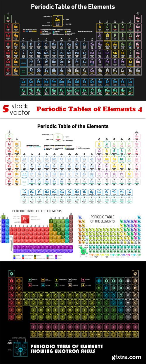 Vectors - Periodic Tables of Elements 4