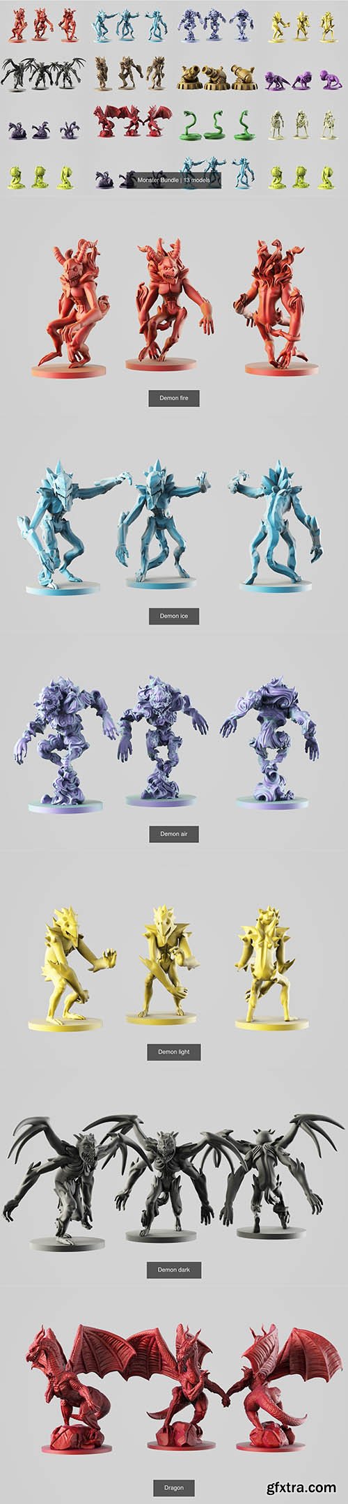 Cgtrader - Monster Bundle 3D Model Collection